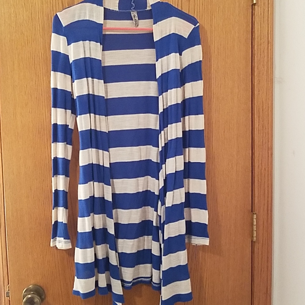 Striped long sleeve sweater